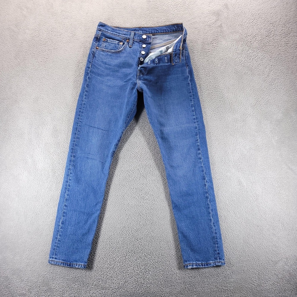 Levi's Jeans Womens 27 Blue 501 S Skinny Medium Wash Button Fly Slim Stretch